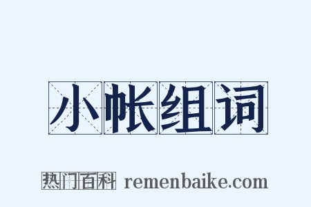 小帐组词是什么意思的图片